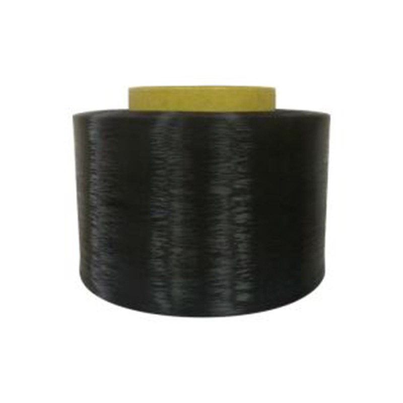 Svart ledande fiberfilament för textil